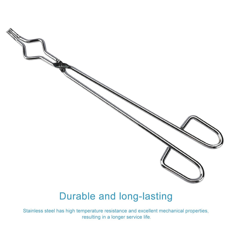 stonylab Crucible Tongs, 16 Inch Stainless Steel Crucible Tongs Laboratory Tongs for Securely Gripping (Pack of 2) 16 In (Pack of 2)