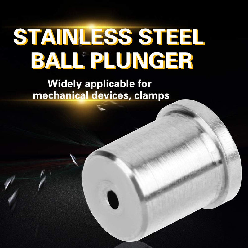 20pcs 304 Ball Plunger, Stainless Steel Positioning Beads Screw Spring Smooth Ball Plunger (? 4x5)