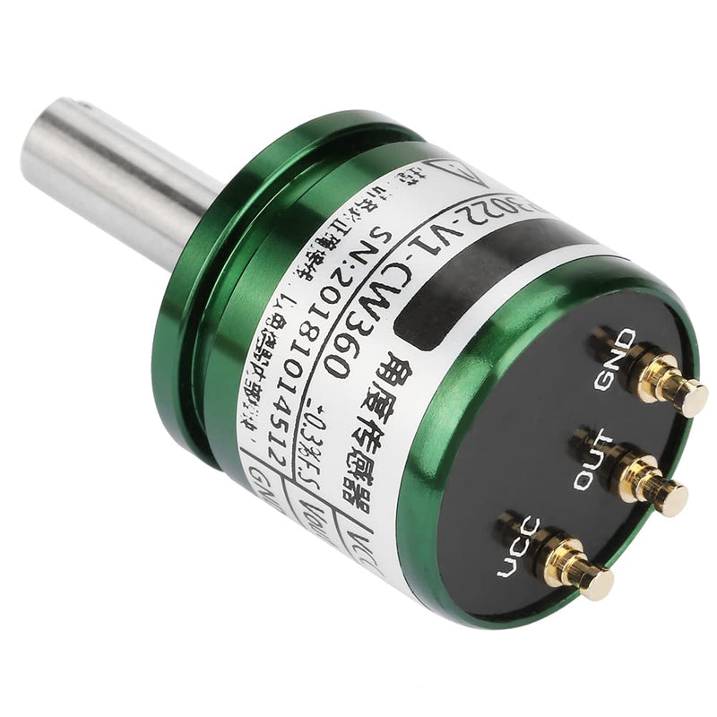 DEWIN Rotatable Hall Sensor, 0.088°0-360 Degrees Rotatable Hall Angle Sensor 0-5V Output Full Circle 12Bit DC 5V Supply Voltage DC 0-5V Output Voltage