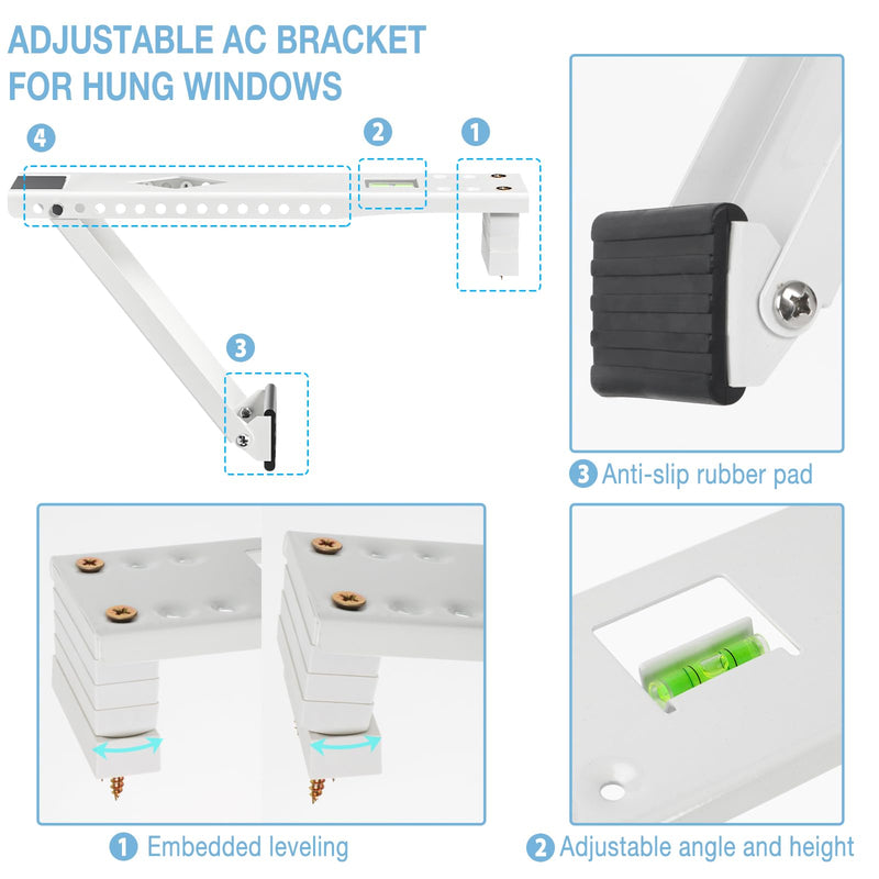 Window AC Bracket, Air Conditioner Support Bracket UP to 85 lbs