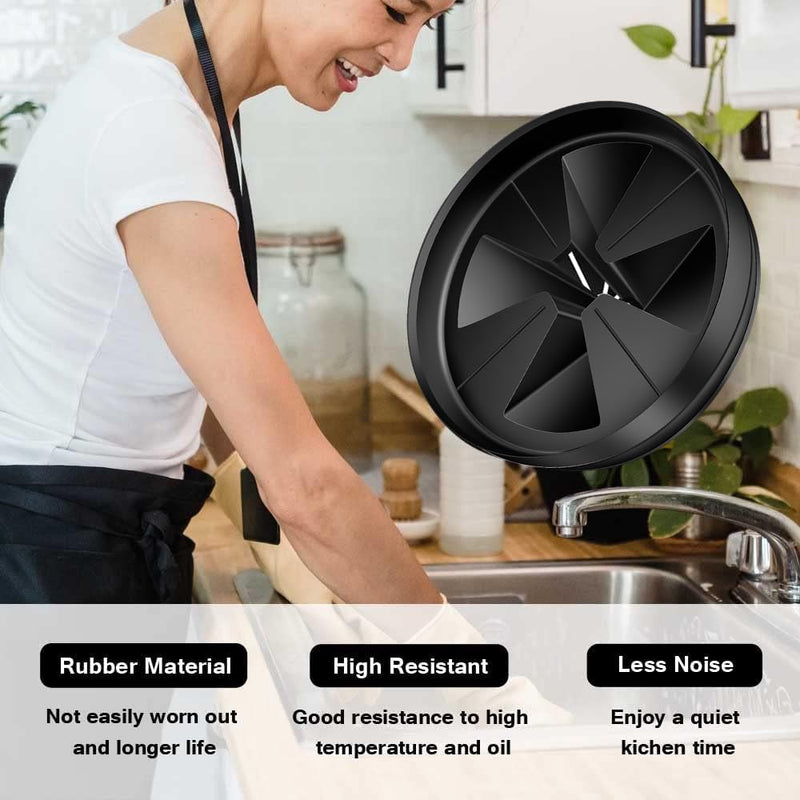 Sink Baffle 3 3/8" QCB-AM Replacement for InSinkErator Evolution Series, Garbage Disposal Splash Guards Removable Quiet Collar Drain Plugs, Garbage Disposer Accessories