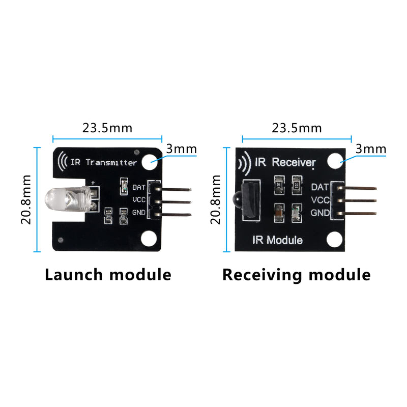 6Set IR Infrared Transmitter Module Ir Digital 38khz Infrared Receiver Sensor Module for Electronic Building Block