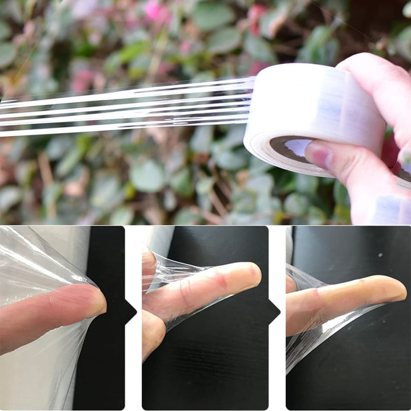 Grafting Tape Grafting Film for Plants, 2 Pack Stretchable Garden Grafting Tape Plants Repair Budding Tapes for Floral Fruit Tree and Poly Budding Tape