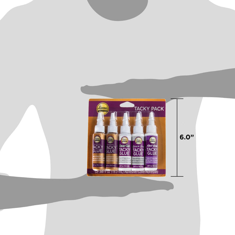 Aleene's 25115 Trial Pack Tacky Glue, 5pk Trial Tacky Pack