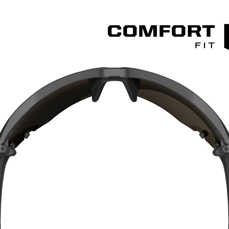 Mechanix Wear: Vision Type-V Safety Glasses with Advanced Anti Fog, Scratch Resistant, Half Framed Protective Eyewear, Lightweight Glasses with Adjustable Arms and Nose (Blue Mirror Lens) Blue Mirror Lens