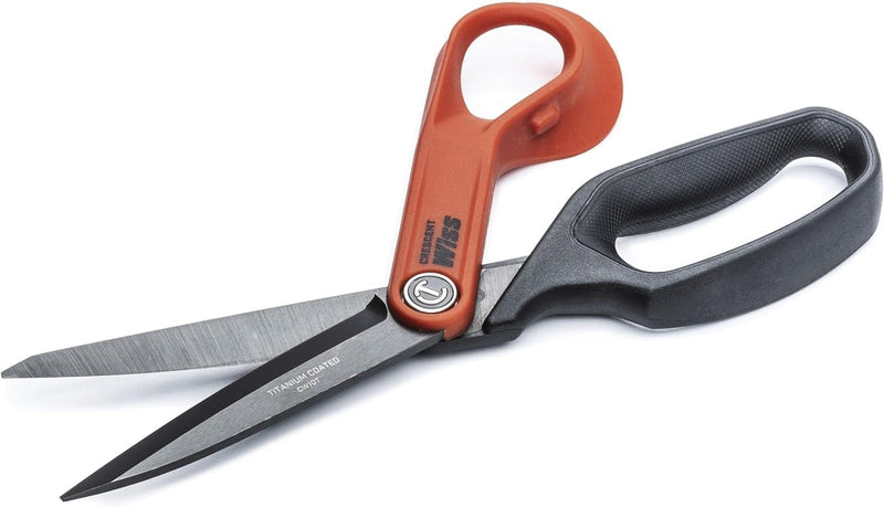 Wiss - Pro Shear, Offset, Right-Hand, Titanium (CW10T) One Size CW10T Titanium Coated Offset Right Hand Tradesman Shears