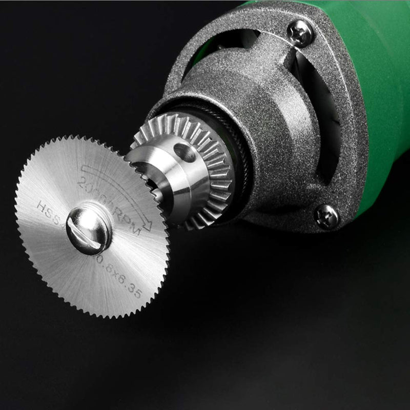 8Pcs Rotary Drill Saw Blades, Steel Saw Disc Wheel Cutting Blades with 1/8" Straight Shank Mandrel for Dremel Fordom Drills Rotary Tools (Power tools are not included)