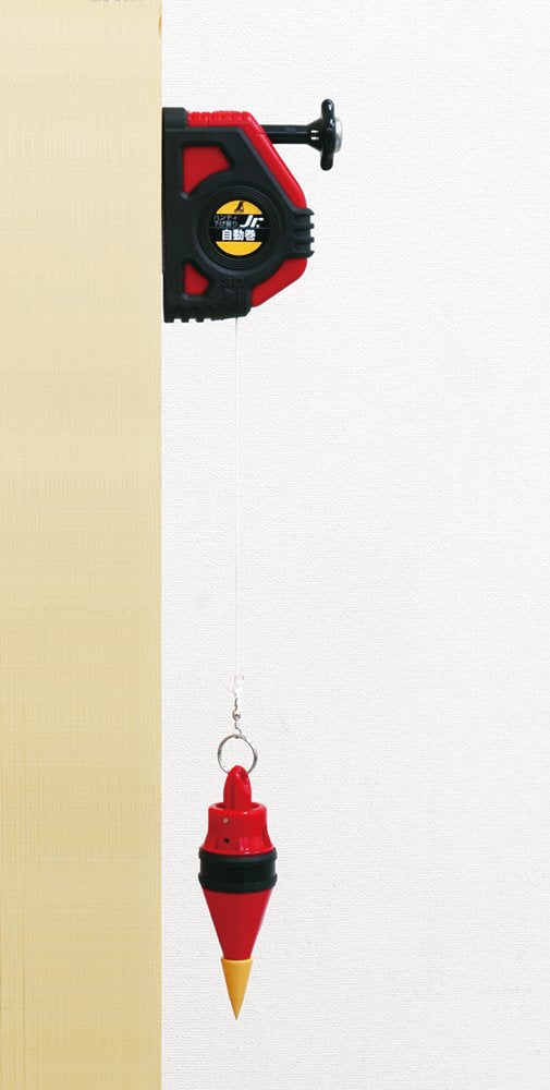Shinwa Sokutei Handy Plumb Bob Jr. (automatic winding) with Suipita 200 g (Red) 77502 (Japan Import)