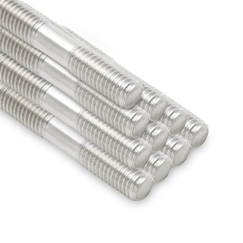 10PCS M8 x 50mm Double End Threaded Stud, Stainless Steel, 50mm Length