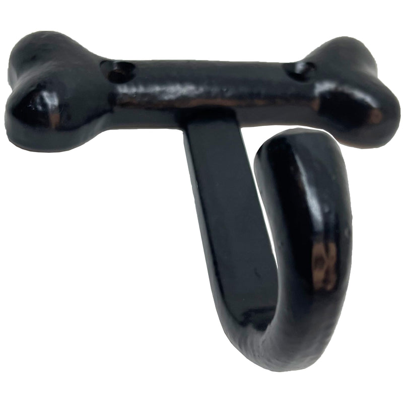 – 4” Dog Bone Hook - Animal Farmhouse Style Kitchen Hook – 4 in Rustic Iron Hook for Cups, Towels, Utensils - Includes All mounting Hardware – HK107- Qty (4)