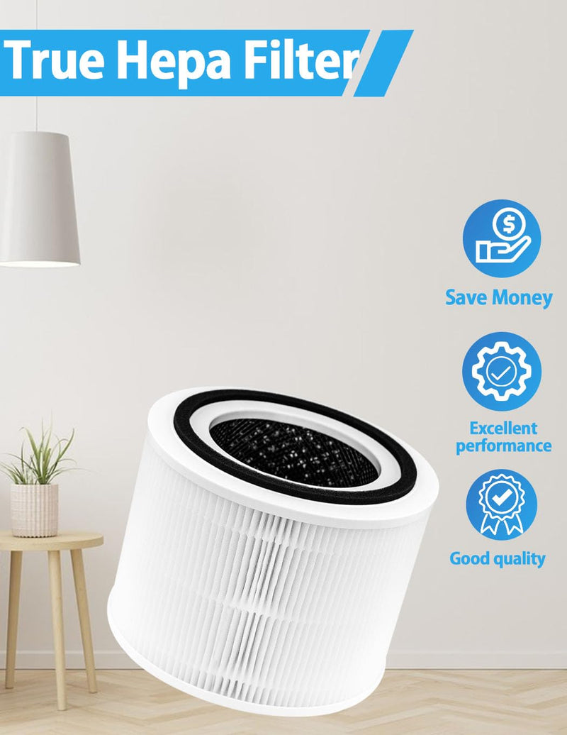 BBT BAMBOOST HEPA-14 PRO Air Filter Compatible with Calmyst HEPA-14 PRO Air Purifier, Model: CAA-225, 3-in-1 True HEPA and High-Efficiency Activated Carbon Filter, 2 Pack