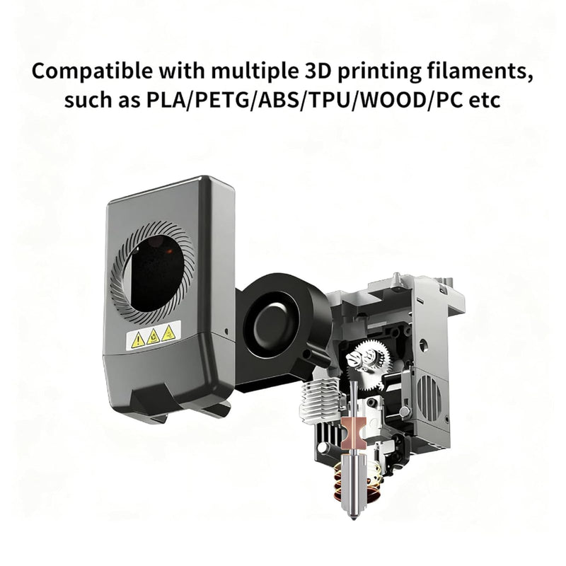 3D Printer Accessories for Phaetus 0.4mm Hotend Kit for Adventuer AD5X: Quick Detachable Nozzle Heatsink Heater Block Throat Extruder Print Head - Ensured Stable High-Speed Printing