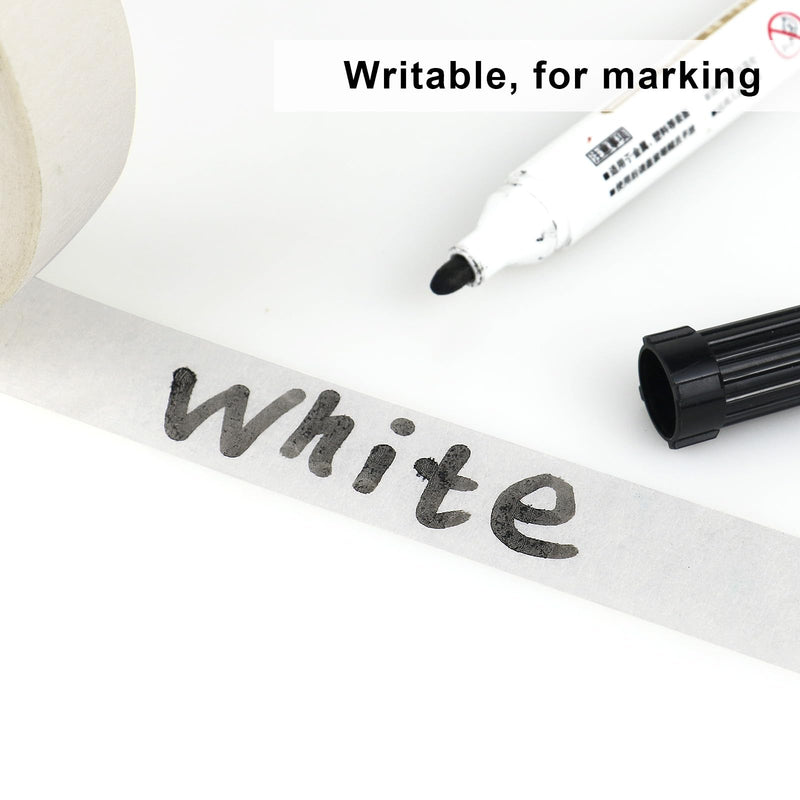 4 Pack White Painters Tape - Masking Tape 1 inch Wide - Multi-Surface, Smart Adhesion, Indoor & Outdoor Use - Paint Tape for DIY, Labeling, Art, Car, General Purpose - 360FT Total - NewNest Australia