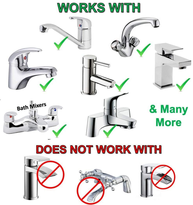 Sink Faucet Hose Sprayer Attachment with 5 Adapters - Dual Function Handheld Bidet - for Feminine Hygiene, Baby Diaper Cleaning & Pet Bathing