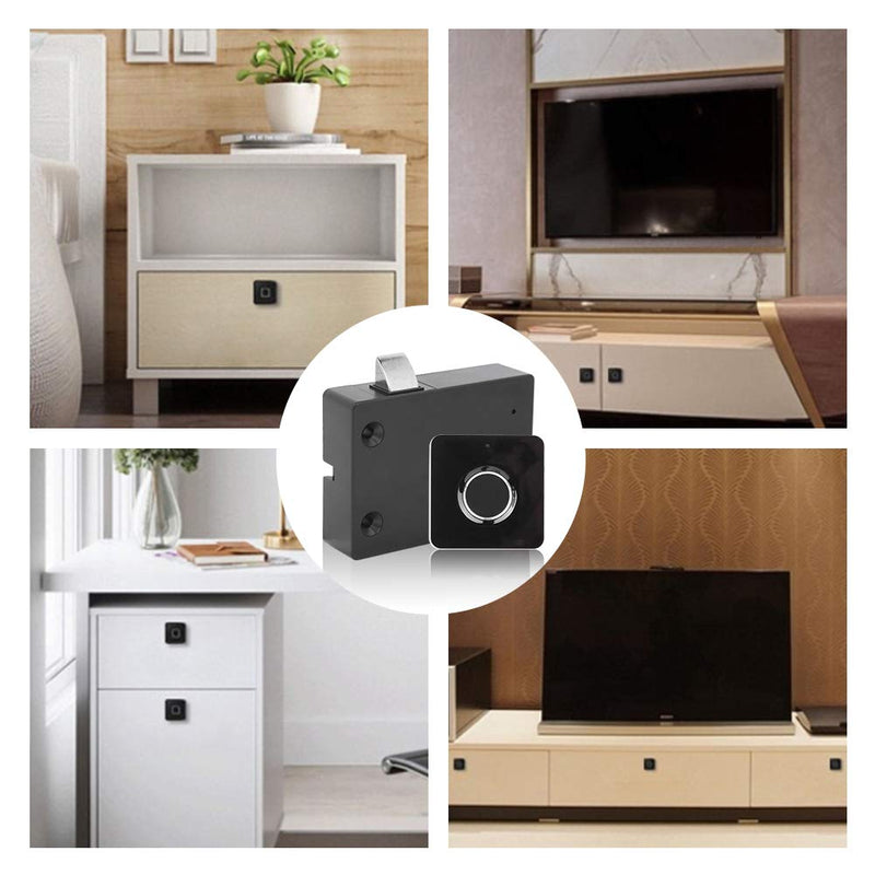 Biometric Fingerprint Smart Lock Security USB Rechargeable Cabinet Drawer Door