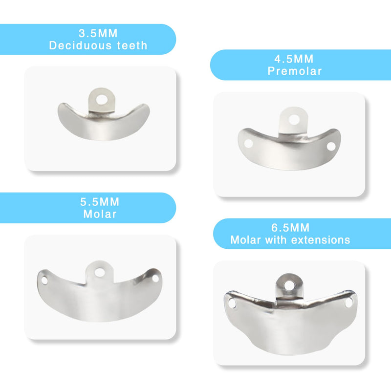 Dental Sectional Matrix System with NiTi Clamp Ring Contoured Bands C2 | Nickel-Titanium Clamp Ring, Resin Holder Clip Ring