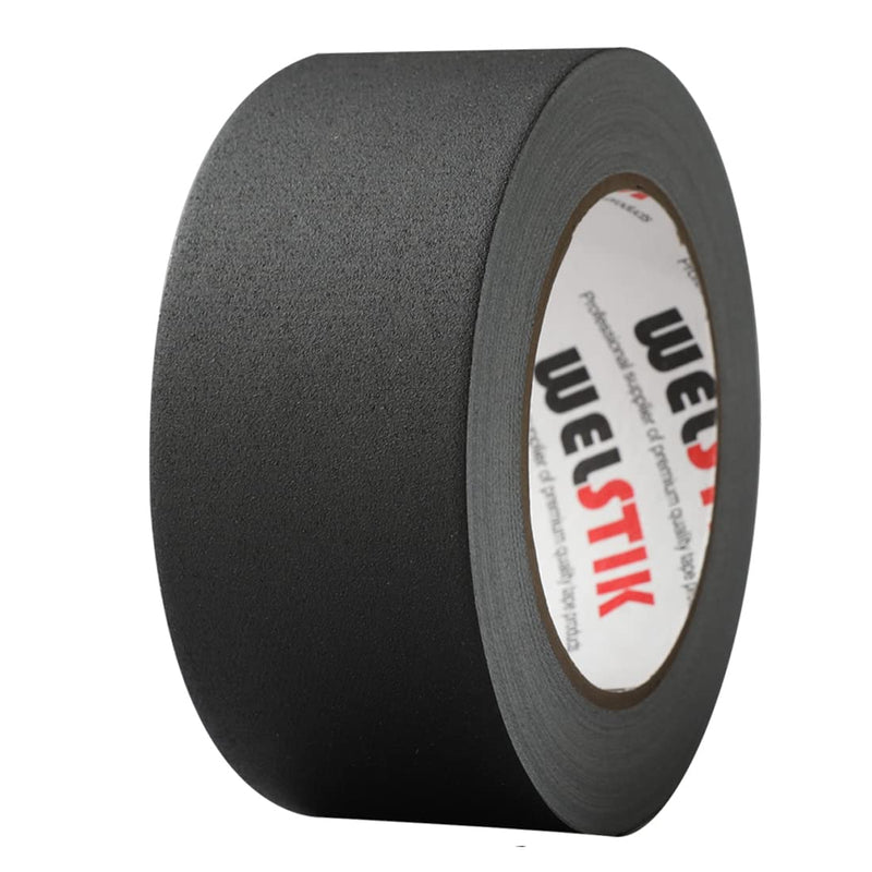 WELSTIK Black Gaffer Tape 2 Inches x 33 Yards, No Residue, Non-Reflective,Waterproof, Can be Torn by Hand, Gaffers Cloth Tape for Photography, Shooting Background Fixed 2“ x 33 Yards
