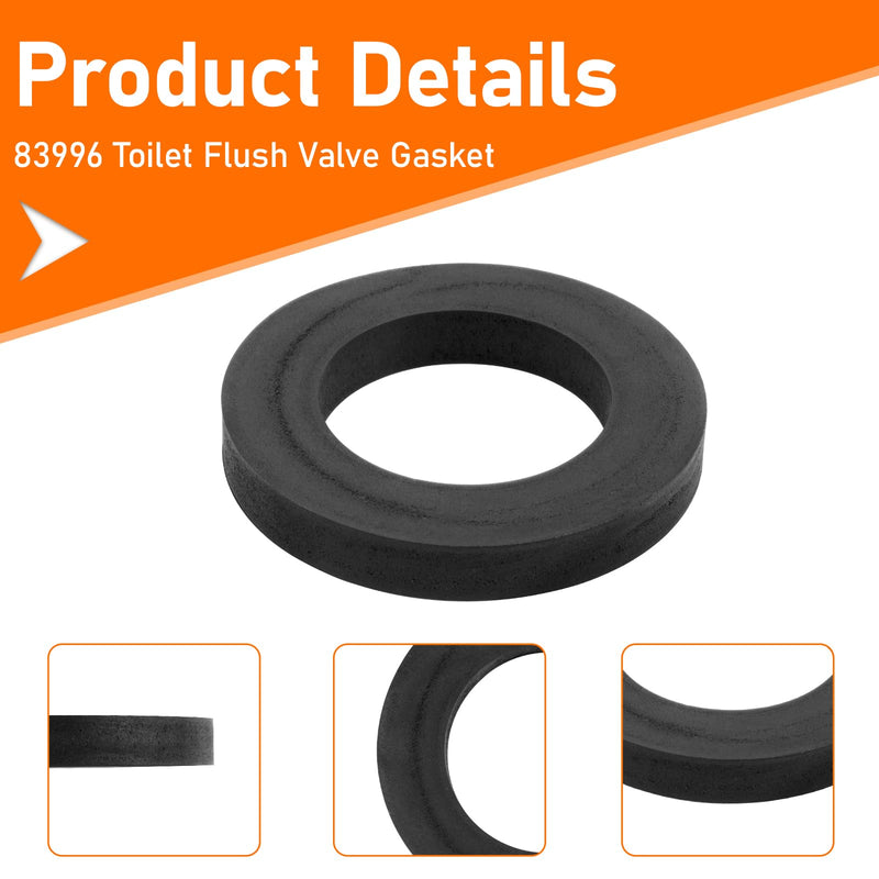 83996 4.06-Inch By 2.56-Inch Id Flush Valve Gasket (2Pack) | Compatible With Kohler Single Piece Cartridge Flush Toilets,Toilet Tank Gasket