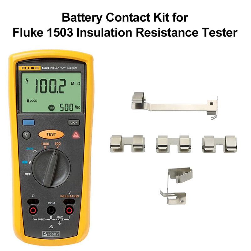 Battery Contact Kit Replacement for FLUKE 1503 1507 1577 1587 Insulation Resistance Tester