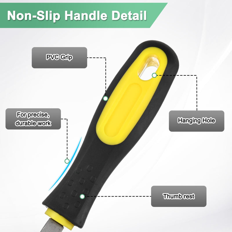 4-Pack Square Metal File 10 Inch, High Carbon Steel Diamond Hand W PVC Grip Handle for Wood/Metal/Ceramic/Glass/Stone/Jewelry/Tile/Model/DIY/Sharpening File 4