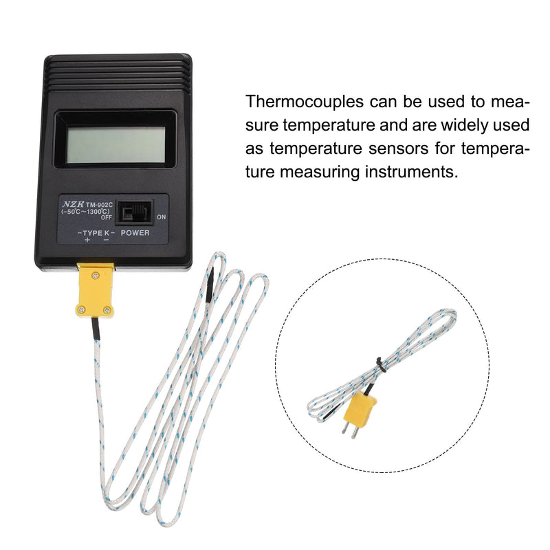 MECCANIXITY Digital Thermocouple Thermometer K Type Temperature Meter (-50 to 1300 °C), with Surface Thermocouple Probe 81533B