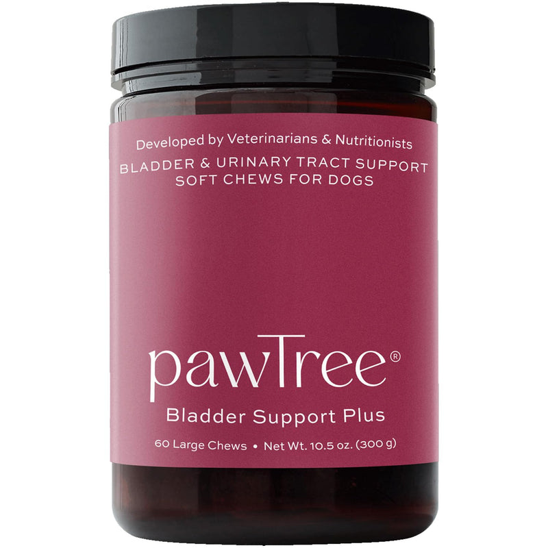 pawTree Bladder Support Plus for Dogs and Cats - Bladder & Urinary Tract Wellness Supplement - with D-Mannose, Cranberry, Glucosamine and Marshmallow Root to Support Bladder Health (Large) Large