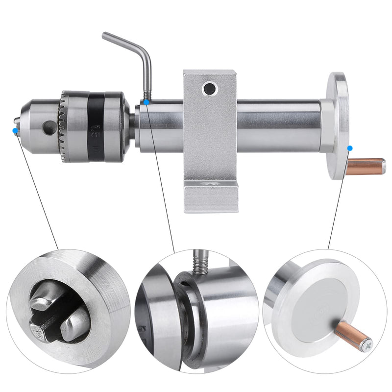 AYNEFY Telescopic Taper Revolving Centre, Live Center Revolving Centre Adjustable Bearing Live Center with Wrench for Mini Lathe Machine DIY Woodworking