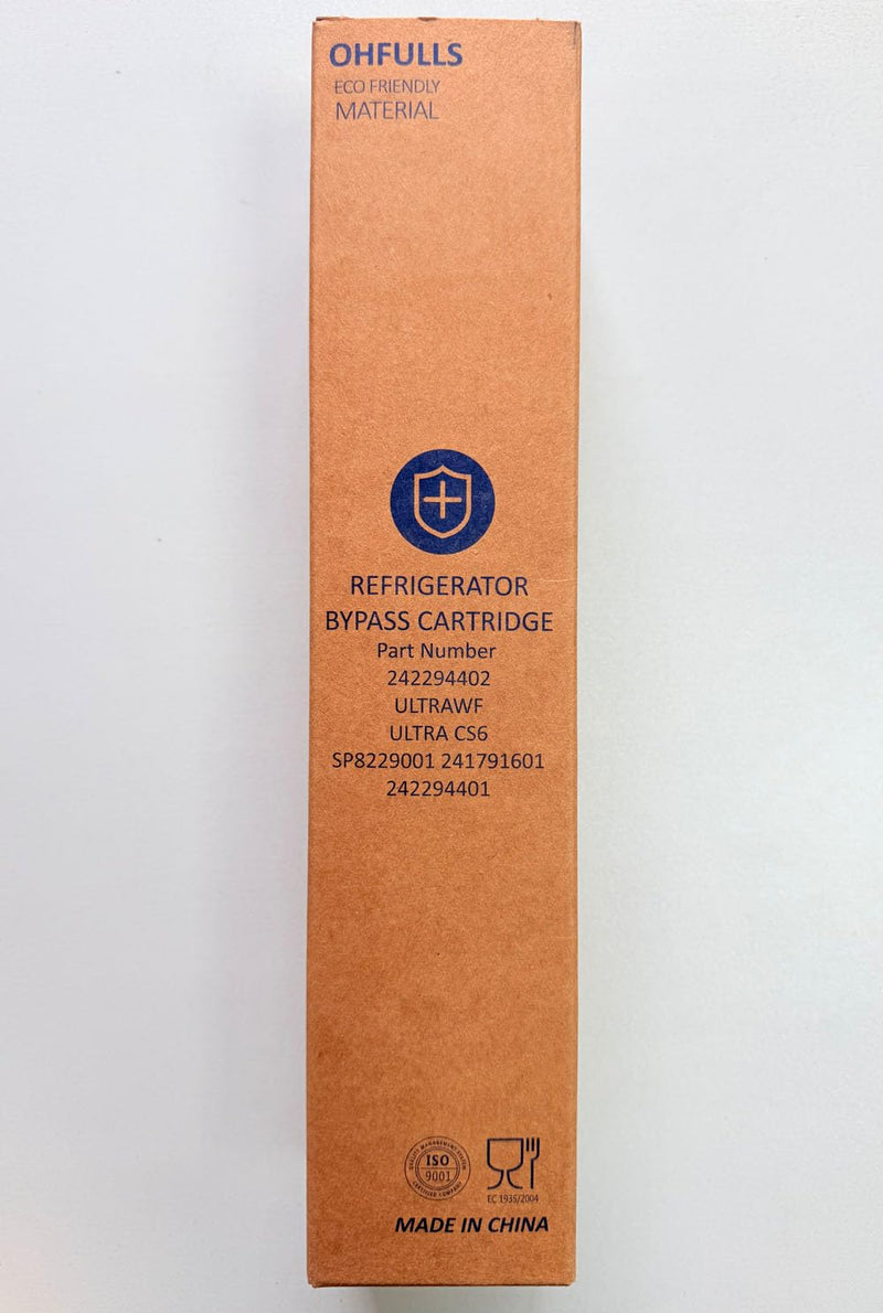 Water Filter Bypass Plug, Replacement for Frigidaire Part 242294402, 1-Pack