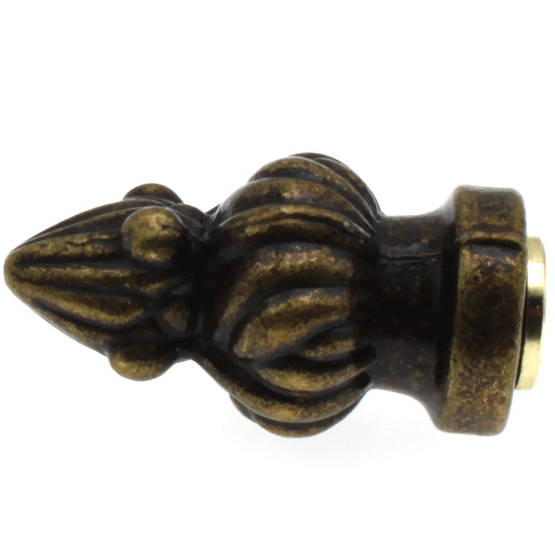 FDXGYH 1-3/8 inch High Brass Lamp Finial Metal Lamp Finial Cap Knob Lamp Decoration for Lamp Shade [ Bronze]
