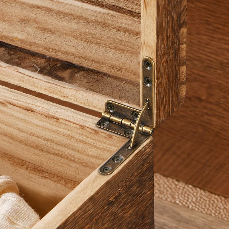 40Pcs Angle Support Spring Hinge Lid 90 Degree Hinge for Antique Jewelry Gift Wine Case Watch Box Wood Lid Hardware 33 x 30 mm