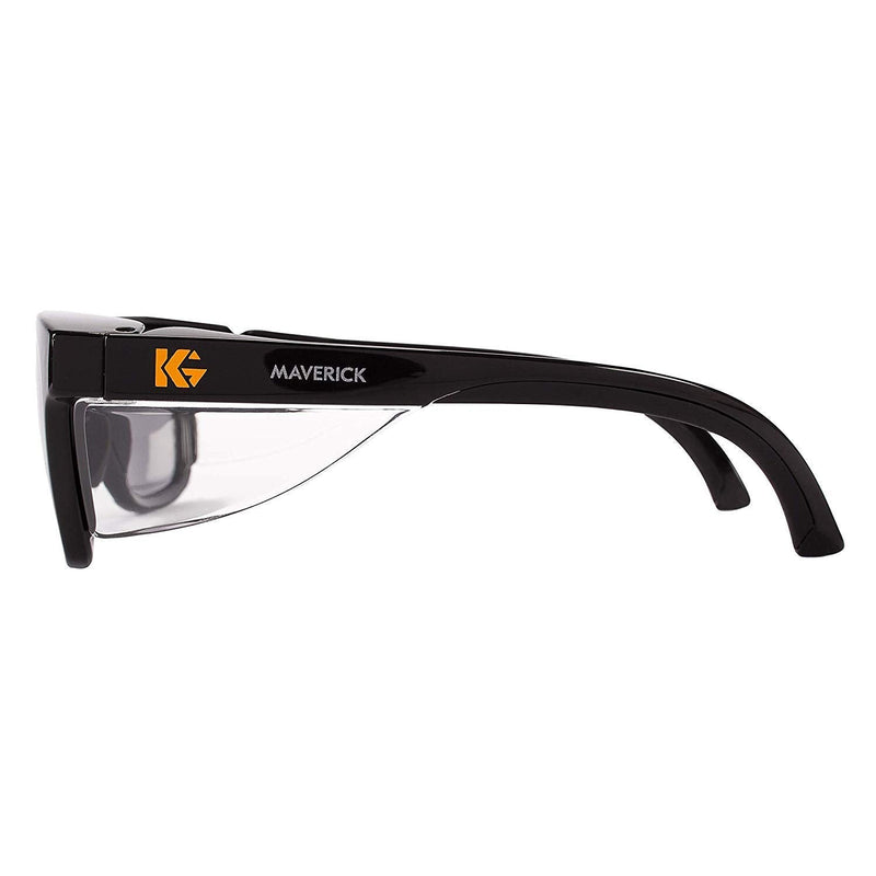 Kleenguard Maverick Safety Glasses with Intergrated Side Shields (3 Pair) (49311 Smoke Anti-Fog Lens with Black Frame)