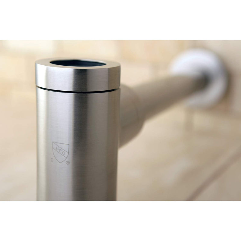 Kingston Brass DD8108 Fauceture Modern Bottle-Trap 12-Inch Vessel Sink Drain, Brushed Nickel