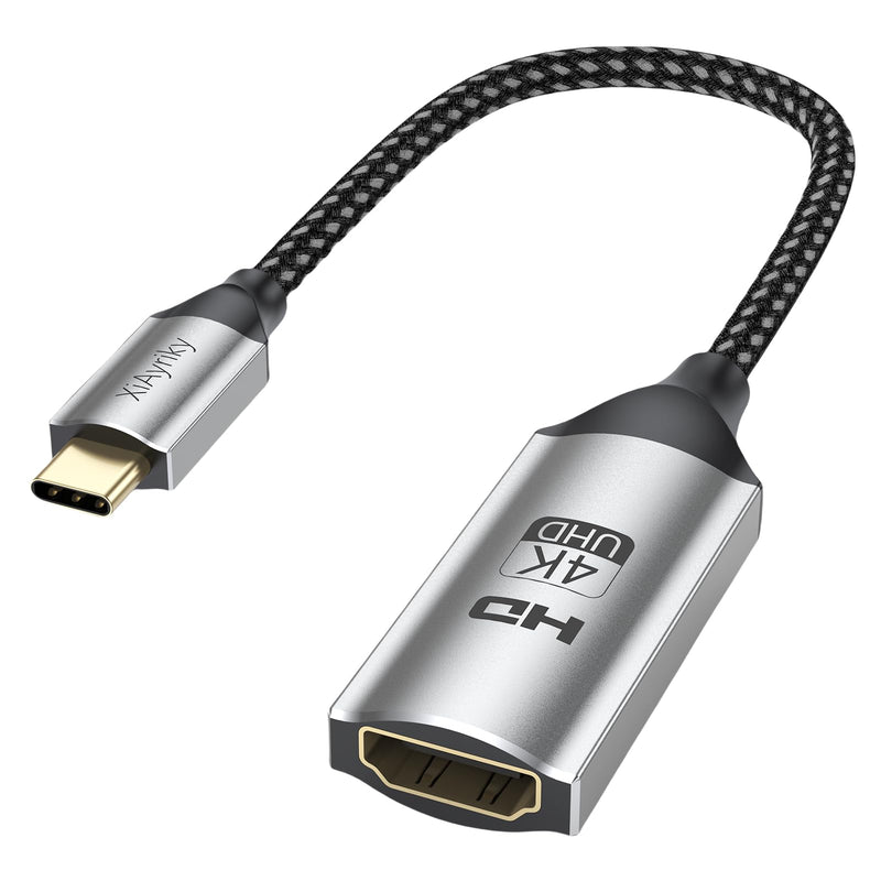 USB C to HDMI Adapter 10-Pack, 4K Type-C to HDMI Adapter Cable Male to Female, USBC to HDMI (Thunderbolt 3 Compatible) for MacBook Pro/Air, iPad Pro, Surface Pro, XPS, Galaxy, PixelBook-Grey Grey