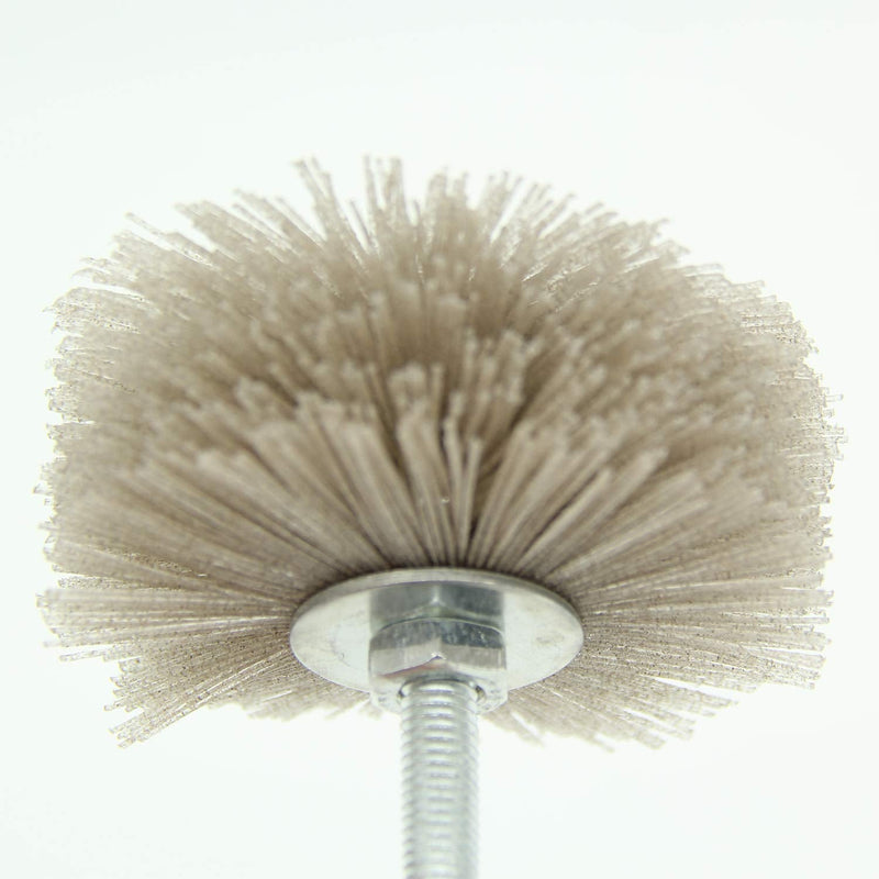 Woodwork Polish Grinder, Nylon Wheel Brush Abrasive, Grinding Head with 6mm Threaded Shank, Abrasive Nylon Wheel Brush, Sanding Mop, Abrasive Wheel (80/120/180# 3Pcs) 80/120/180# 3Pcs - NewNest Australia