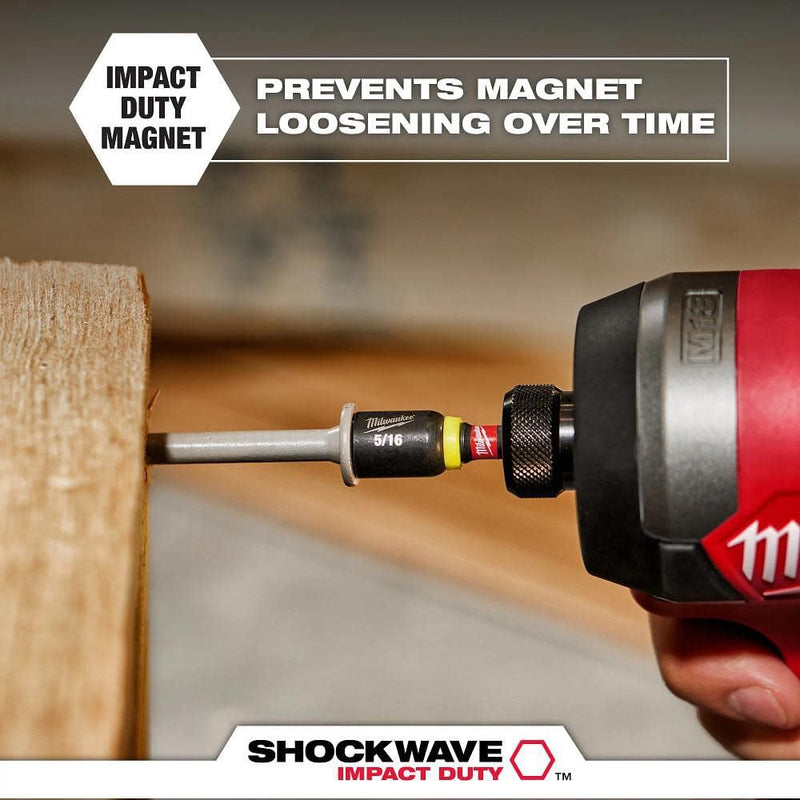 Milwaukee Electric - 6 PIECE Shockwave Impact Duty 6 INCH Magnetic NUT