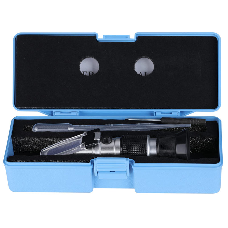 Brix Meter Refractometer 0~90%, Handheld Brix Refractometer, High Accurate Brix Measurement Tool with ATC for Fruit, Beverages&Juice, Honey, Maple Syrup, Molasses and Other Sugary Drink Brix: 0~90%