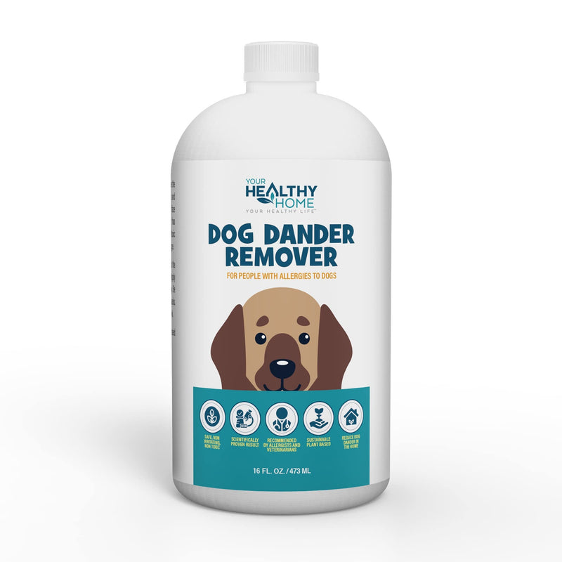 Dog Dander Remover & Allergy Relief Spray|All Natural Effective Treatment for Dog Allergies| Aloe Vera Free, Cruelty Free & Made in USA (16oz) 1 Pack - PawsPlanet Australia