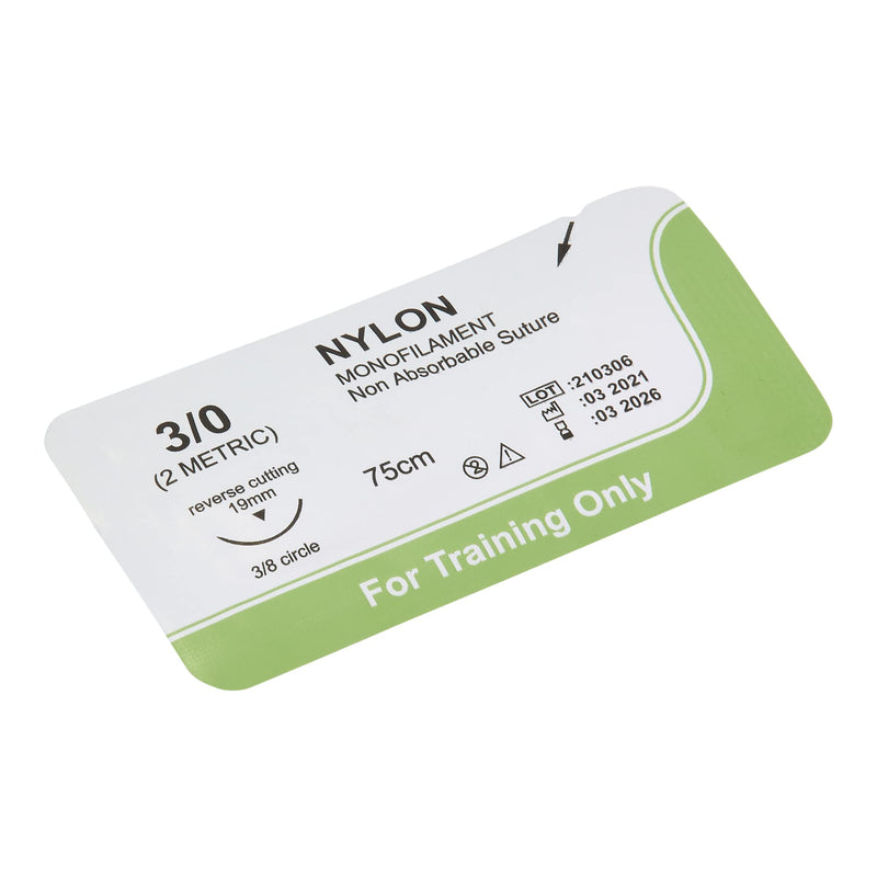 Suture Thread (12 Pack) | Best Suture Practice Thread | for Medical Students, Doctors, Dental, Nurses and Veterinarians | Nylon 3/0 Suture Thread | Suture Practice Kit Add-on