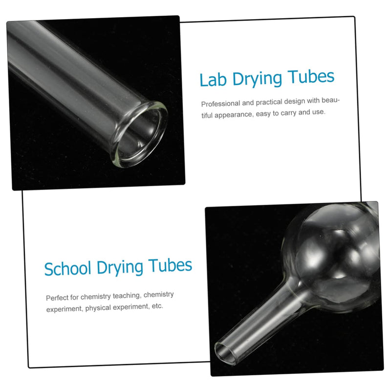 DOITOOL Glass Drying Tubes 5Pcs Single-Ball Drying Tubes for Chemistry Experiments Laboratory Glass Tubing for Teaching Transparent Lab Glassware 5.51 X 0.90 X 0.90In