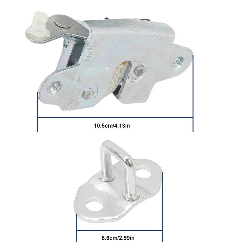 Tailgate Lock Latch with Striker for 2004-2015 Tacoma 2004-2011 Hilux 2004-2011 Vigo 65790-0K010 65780-0K010