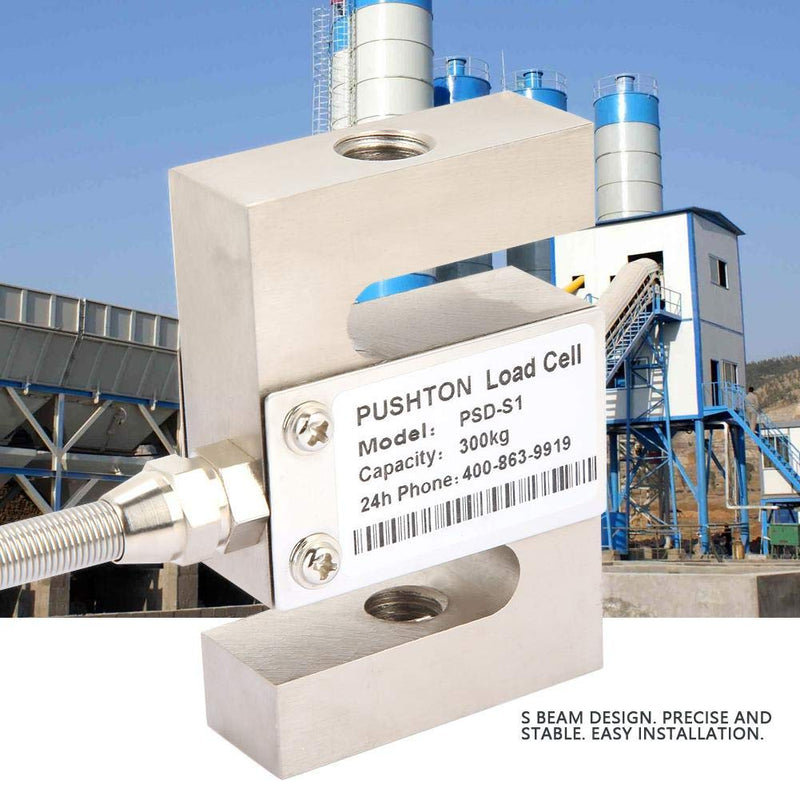 PSD-S1 Weight Sensor S-Type Load Cell Scale Module with Cable for Mixing Station & Batching Machine (300kg Capacity)
