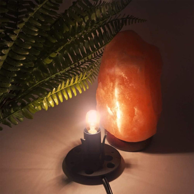Himalayan Salt Lamp Cord, with Dimmer Switch ,Christmas Bulb,Salt Lamp Cord with Dimmer Control and Base Assembly,5 Feet ,E12 Base for Himalayan Salt Lampsand with six Free 15W Bulbs for Salt Lamp (1) 1