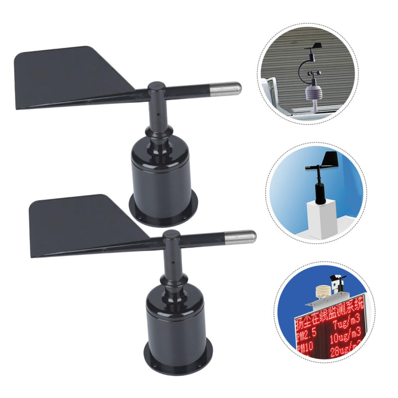 2 Pcs Wind Anemometer Shell Abs Wind Indicator for Direction Measurement Durable Indicator for Weather Stations 20.00X15.00X6.00CM