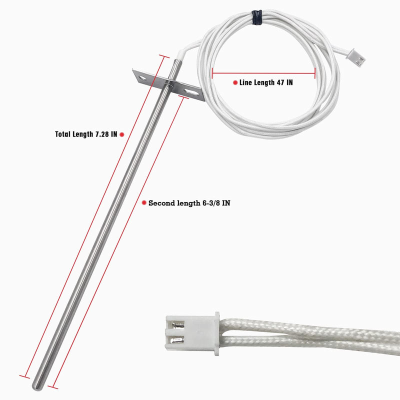 Temperature Probe Sensor RTD Replacement Parts for Camp Chef Wood Pellet Smoker Grills, Replace for Part PG24-44