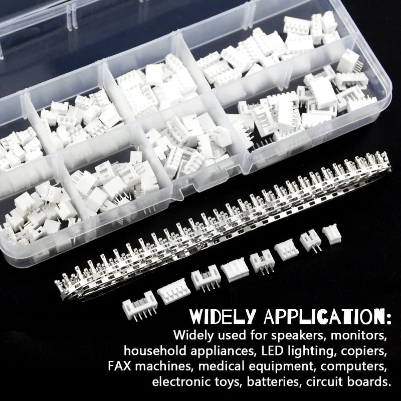 WMYCONGCONG 440 PCS 2.0mm PH 2 3 4 5 Pin Housing and Female Pin Header Terminal Connector Kit Compatible with PH Connector