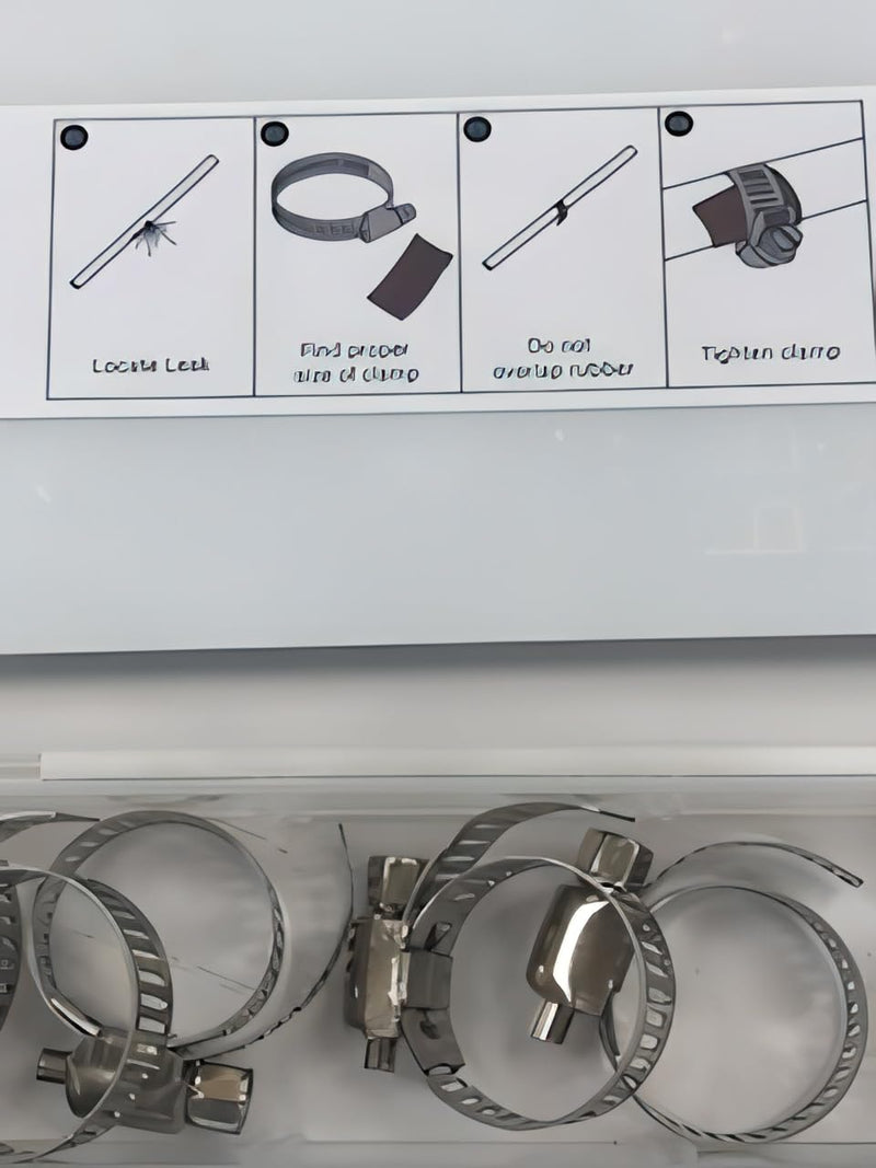 Emergency Pipe Repair Kit 12 Patches and Clamps -Quick Leak Fix for Water Pipes 1/4" to 1-1/4", Seal Leaks on Copper,Plastic & Metal Pipes.Straight Pipes,Elbows.No Water Shut Off