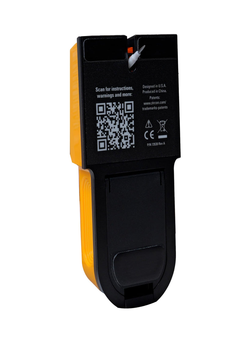 Zircon StudSensor Center Stud Finder with Center and Edge Detection, DeepScan 1½ in., Live Wire Alert, SpotLite Pointer, ACT Error Correction, Built-In Wall Marker