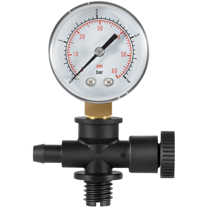 DEX2400S Filter Air Relief Gauge Adapter Assembly + ECX270861 Pressure Gauge + DEX2400Z3A O-Ring Set for Filter Relief Valve Stem for Hayward Pool Filters