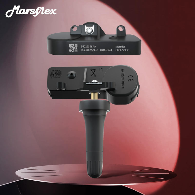 Marsflex TPMS Sensor Compatible for Jeep Grand Cherokee Dodge Ram 1500 Chrysler Fiat, Tire Pressure Monitoring System Replaces# 56029398AA, 56029398AB, 68241067AA, 68241067AB 433MHz