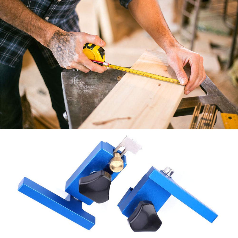 T Track Stop Fence Flip Stop Tool Woodworking Positioning Limiter Wood Clamp Aluminum Alloy T Track Stop for Woodworking (30#+45#) 30#+45#